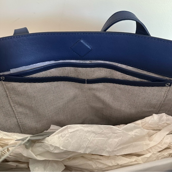 Anne Klein Julia East/West Large Calf Hair and LEATHER Tote - Picture 9 of 13